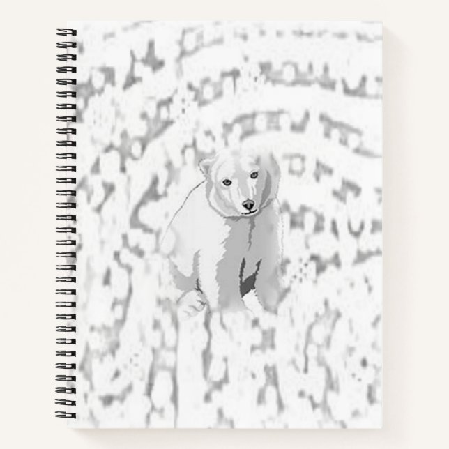 Ours polaire Carnet spiral (Devant)