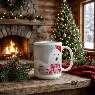 Ours polaire du Père Noël   Tasse géante Noël Bear