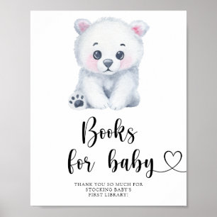 Ours polaire - livres pour bébé affiche