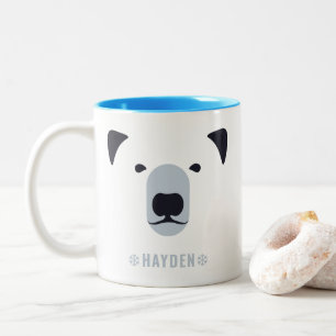 Ours polaire   Nom personnalisé Café Mug