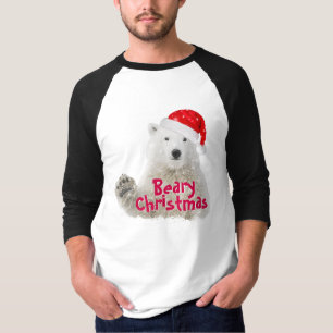 Ours polaire père Noël   T-shirt de Noël de Beary