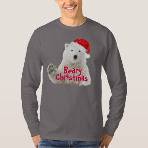 Ours polaire père Noël   T-shirt de Noël de Beary