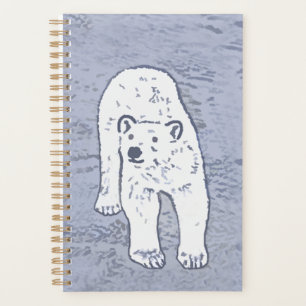 Ours polaire sur la peinture sur glace - Art origi