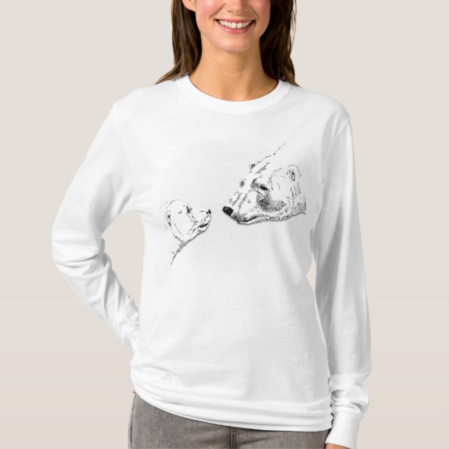 Ours polaire Sweat - shirt à capuche Ours d'art  (Devant)