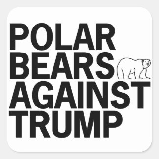Ours polaires contre les autocollants Trump (20)