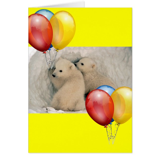 OURS POLAIRES DE BÉBÉ TWIN (Devant)