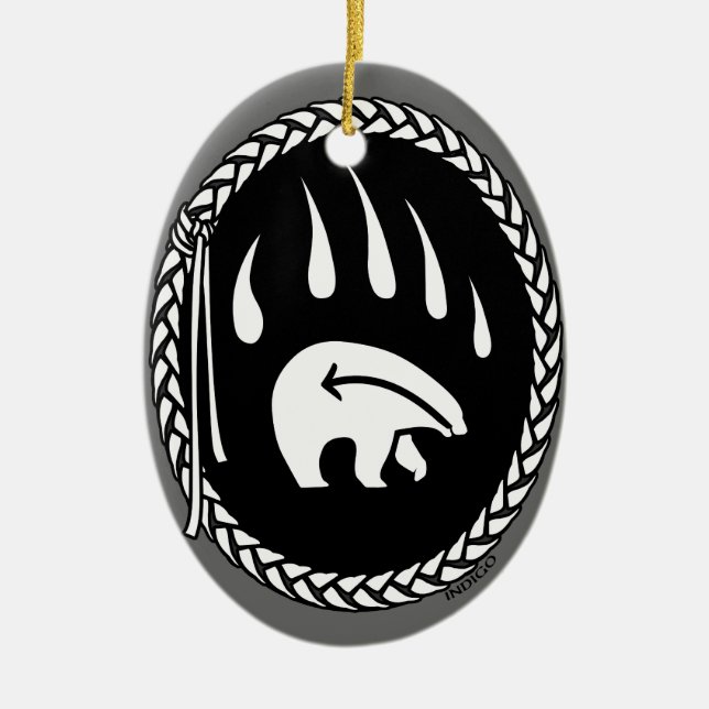 Ours Tribal Art Ornement Ours Garde-Ours & Cadeaux (Devant)