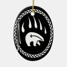 Ours Tribal Art Ornement Ours Personnalisé Garde-O