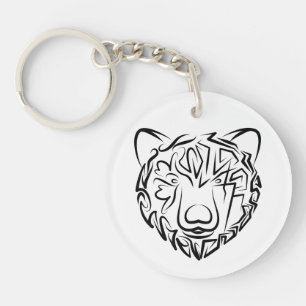 Ours tribal noir et blanc