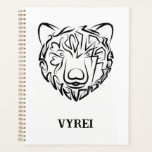Ours tribal noir et blanc