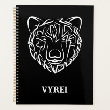 Ours tribal noir et blanc