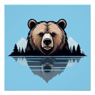 Ours Vector Art Animal Moderne Ville Urbaine Graph