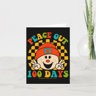 Out 100 Days Of School Teacher Student Eyes Happy  Karte