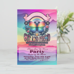Out and Proud Gay Pride Party Einladung