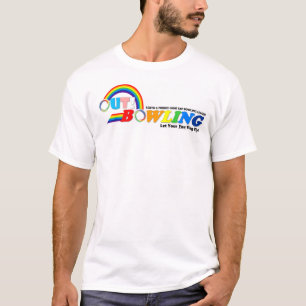 Out Bowling League 10 Jahre Wheaton Bowl Logo-T-Sh T-Shirt