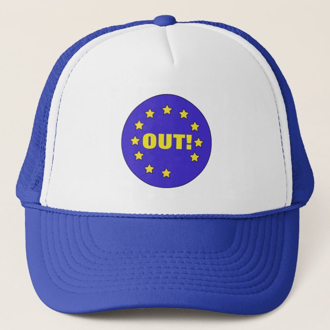 "OUT !" Casquette de baseball du Brexit (Devant)