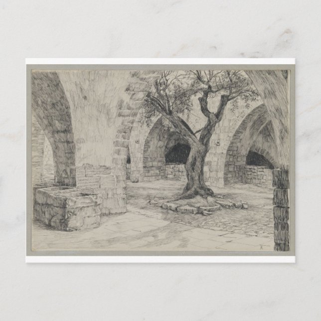 Out-Gebäude des armenischen Klosters Jerusalem Postkarte (Vorderseite)