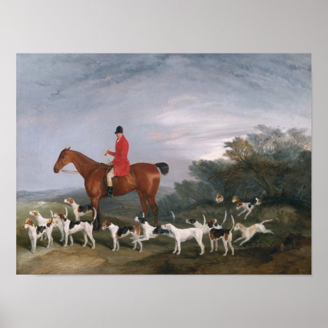 Out Hunting, 1841 Poster (Vorne)