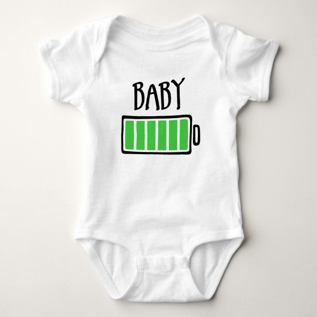Out of Batteries – Baby Baby Strampler (Vorderseite)