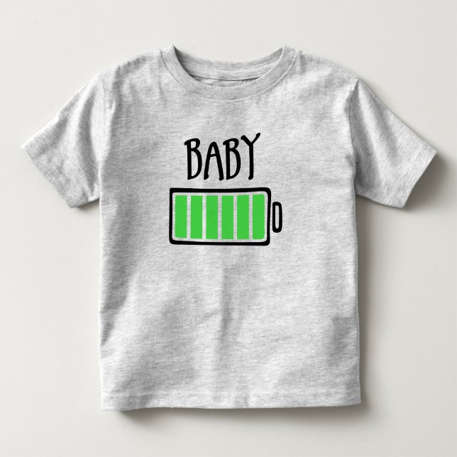 Out of Batteries – Baby Kleinkind T-shirt (Vorderseite)