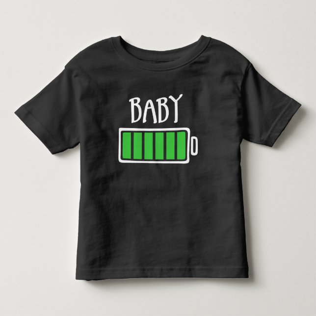 Out of Batteries – Baby Kleinkind T-shirt (Vorderseite)