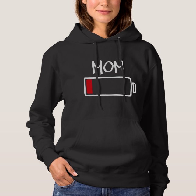 Out of Batteries – Mom Hoodie (Vorderseite)
