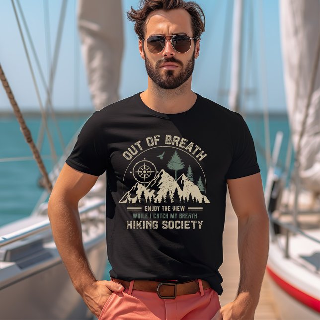 Out of Breath Hiking Society T-Shirt (Von Creator hochgeladen)