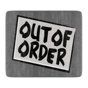 Out-of-Order-Schnitt Schneidebrett