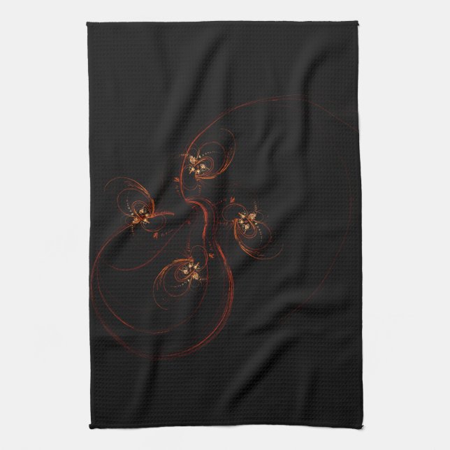 Out of the Dark Abstrakt Art Kitchen Handtuch (Vertikal)