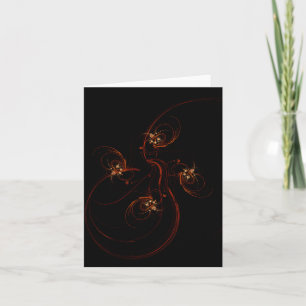Out of the Dark Abstrakt Art Note Card Karte