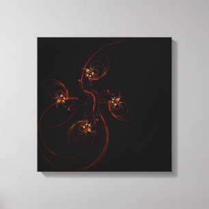 Out of the Dark Abstrakt Art Quad Canvas Print Leinwanddruck