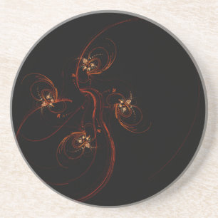Out of the Dark Abstrakt Art Sandstone Untersetzer