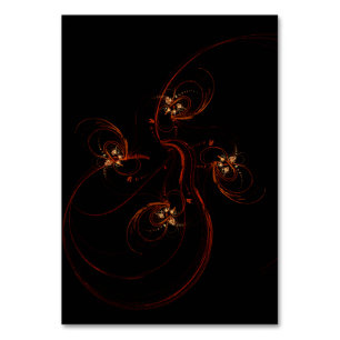 Out of the Dark Abstrakt Art Table Card Tischnummer