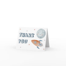 Out of the World Outer Space Dankeschön Card