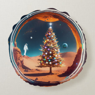 Out-of-the-World Weihnachtskissen Rundes Kissen