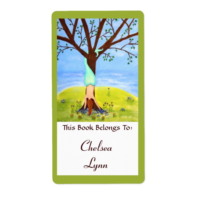 "Out of Water" Mermaid Art Book Label (Vorne)