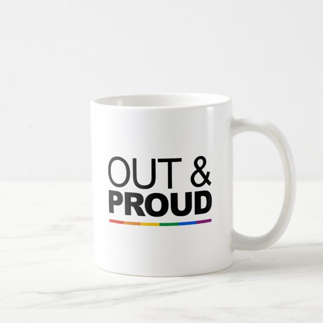 OUT & PROUD KAFFEETASSE (Rechts)