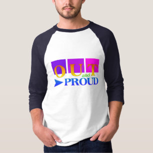 OUT & PROUD Shirt - wählen Sie Stil & Farbe