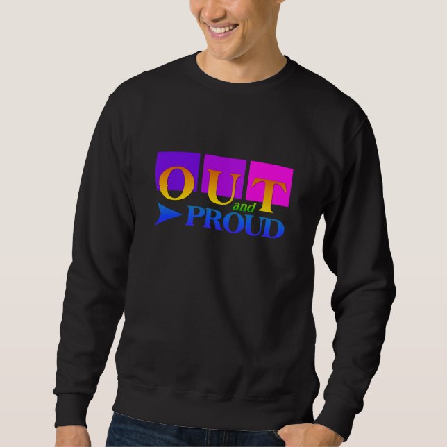 OUT & PROUD Shirt - wählen Sie Stil & Farbe (Vorderseite)