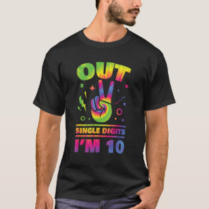 Out Single Digits Ich bin 10 Phantastische Krawatt T-Shirt