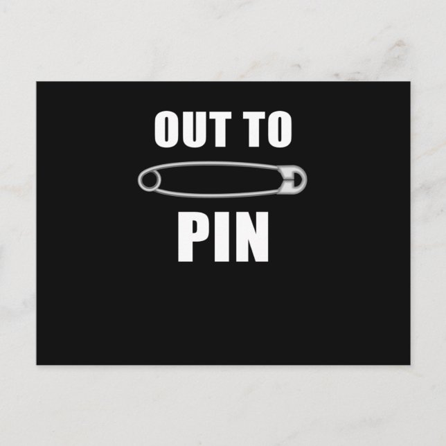 Out to Button Wrestling Pinfall Knockout Postkarte (Vorderseite)