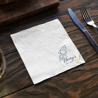 Out to Space Birthday Party Serviette