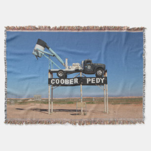 Outback Australia Coober Pedy Famous Town Sign Decke