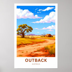 Outback Australia Travel Print Poster