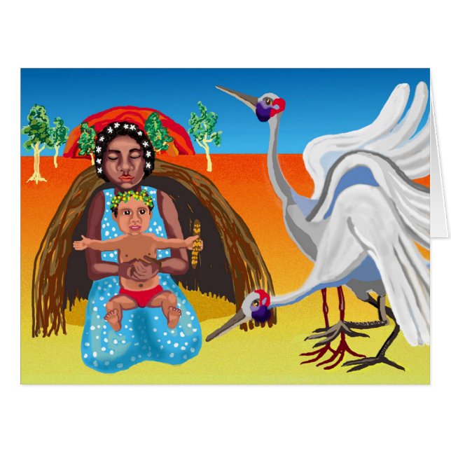 Outback Australian Nativity (Vorderseite (Horizontal))