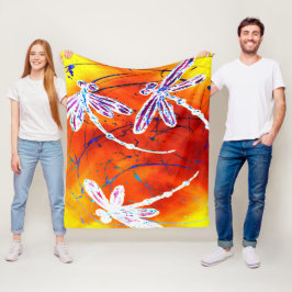 Outback Dragonfly Dance Fleecedecke