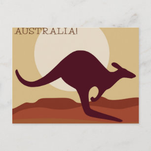 Outback Kangaroo Postkarte