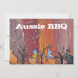 Outback Kangaroos Aussie GRILLEN Einladungen