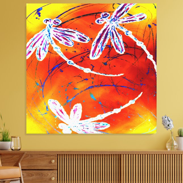 Outback Libellen Tanz Leinwanddruck (Insitu (Wohnzimmer))