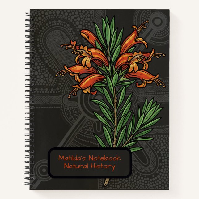 Outback Survivor: Gewöhnliche Emubusch Botanik Notizbuch (Vorderseite)